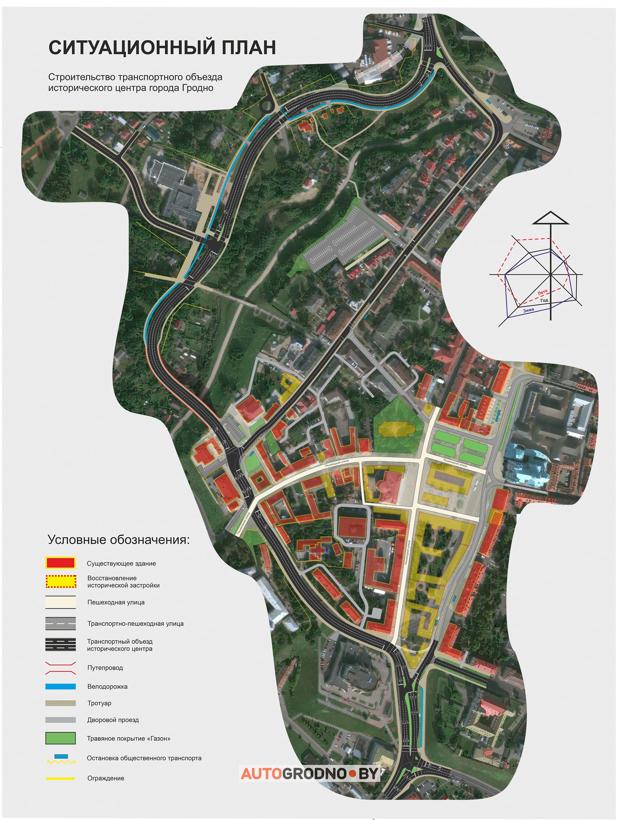 Таким вы не узнаете центр Гродно – план пешеходных улиц и новая магистраль вдоль Городничанки
