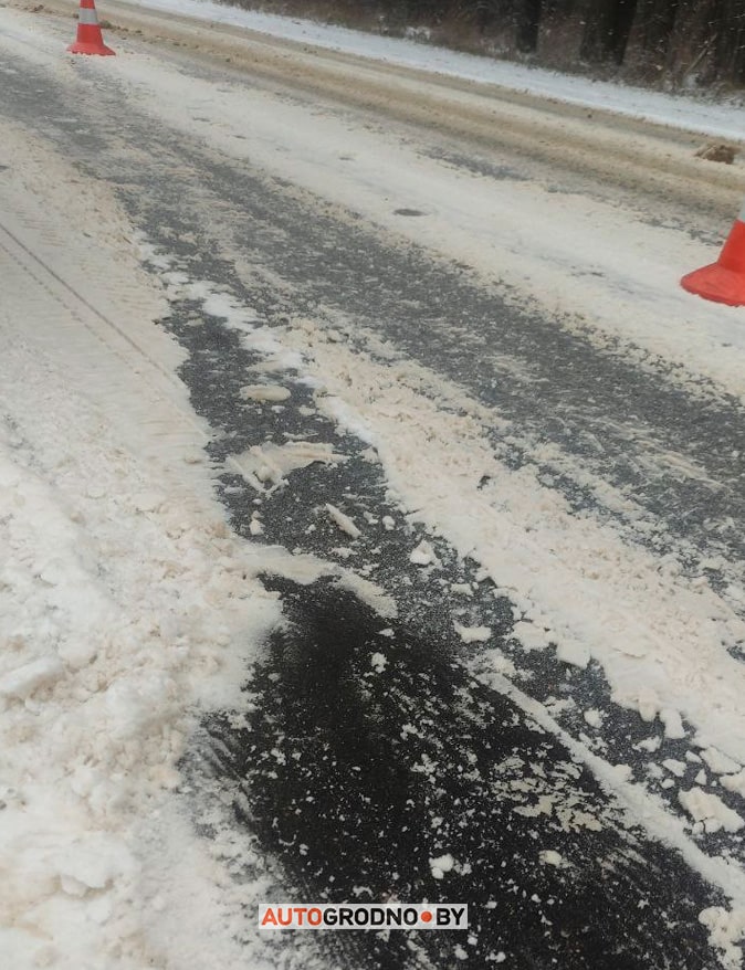 Вылет с дороги возле Ольшанки