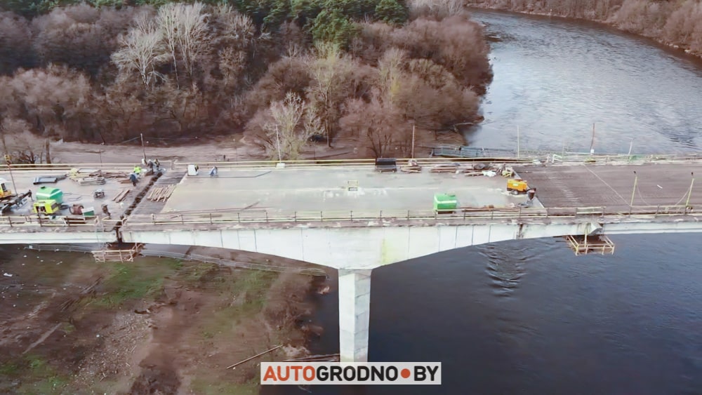 Реконструкция Нового моста на Поповича в Гродно 2023 фото и видео