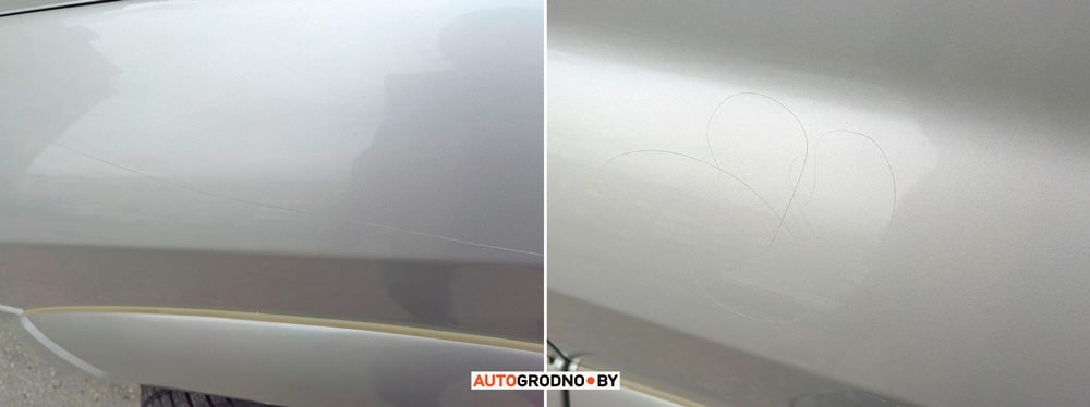 На Лиможа в Гродно мальчик поцарапал авто