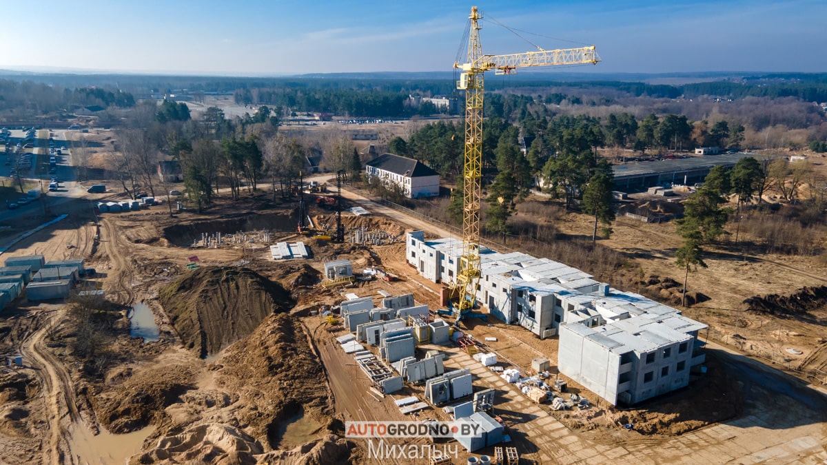 Микрорайон дома на месте воинской части на Фолюше в Гродно