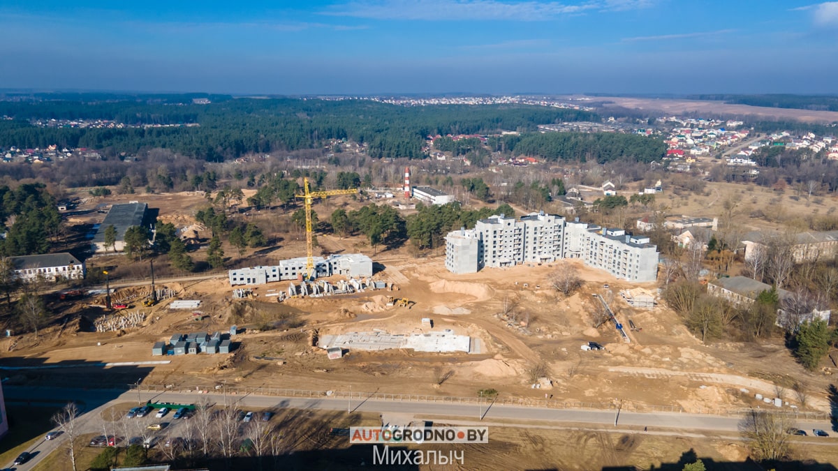 Микрорайон дома на месте воинской части на Фолюше в Гродно