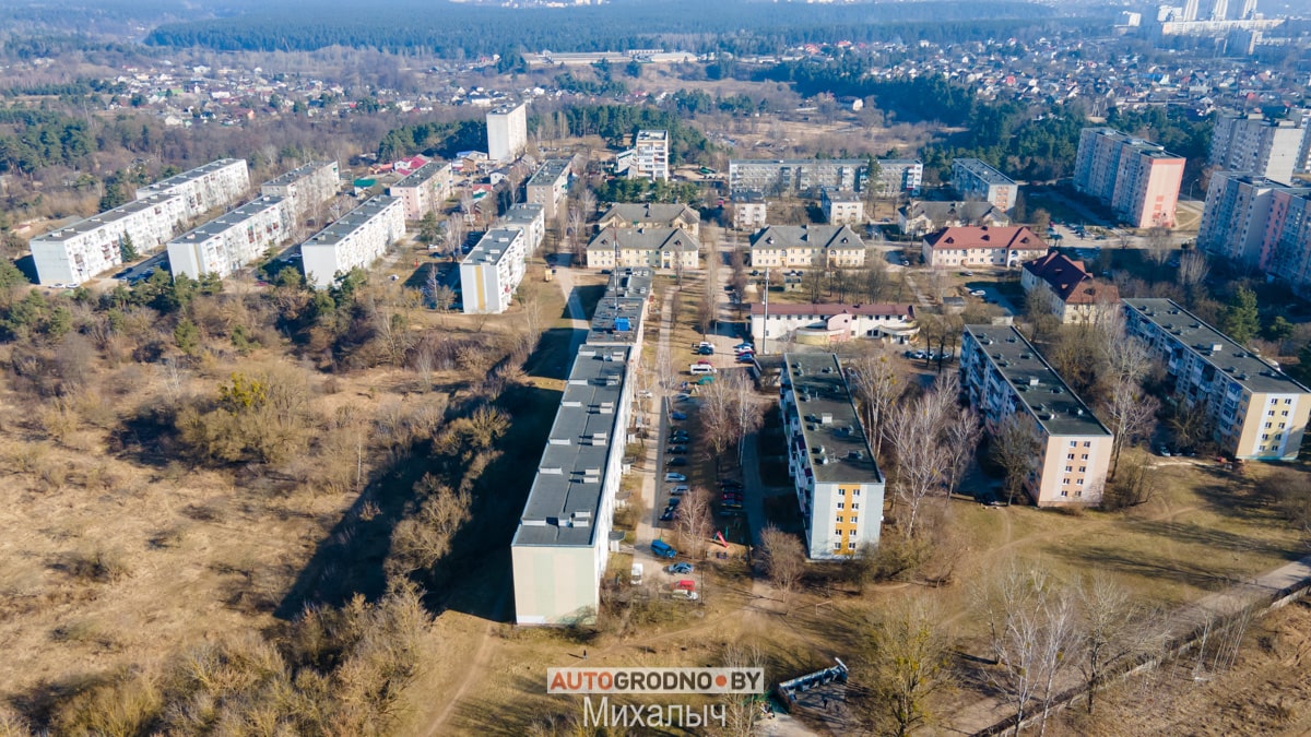 Микрорайон дома на месте воинской части на Фолюше в Гродно