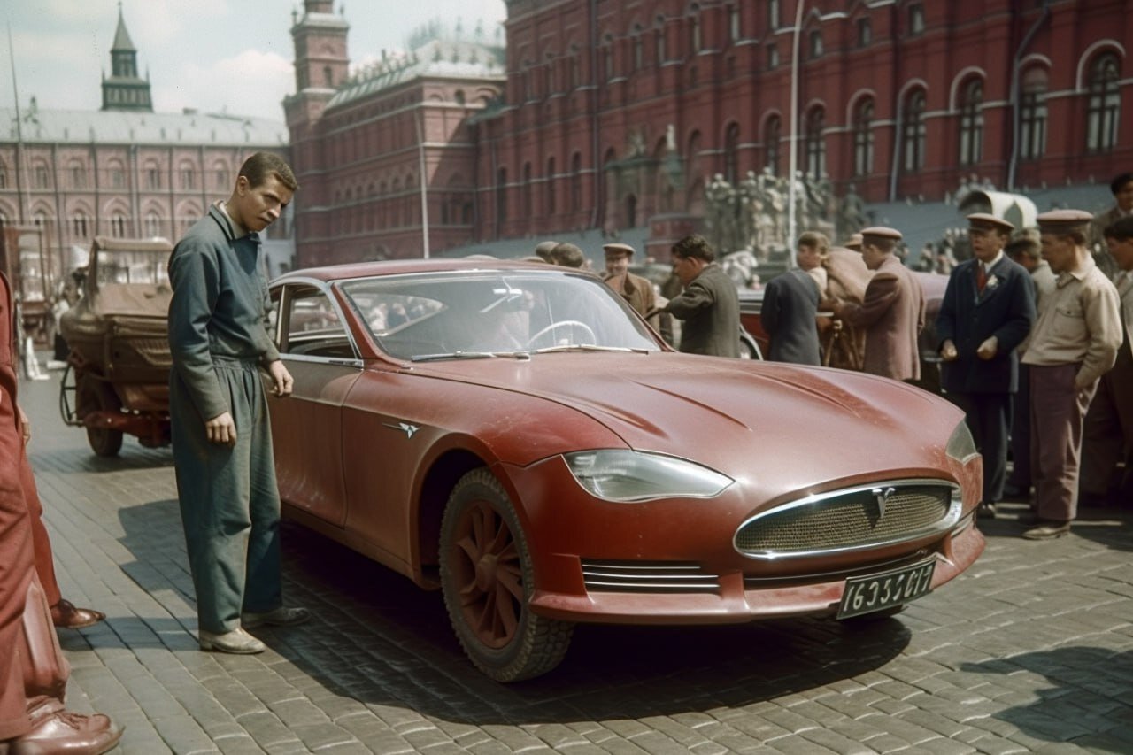 Нейросеть превратила Илона Маска в советского самодельщика