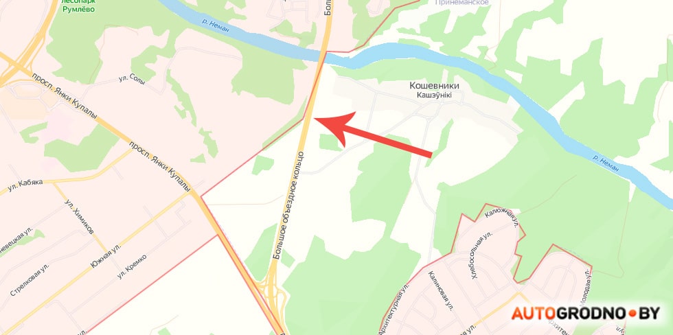 Косули Восточный мост объездная Гродно