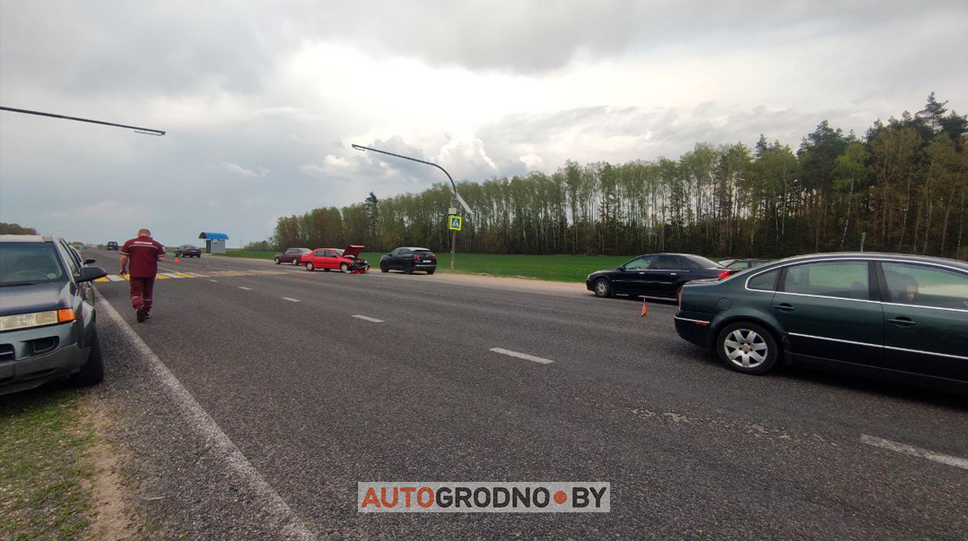 Серьезная авария на окраине Гродно возле птицефабрики