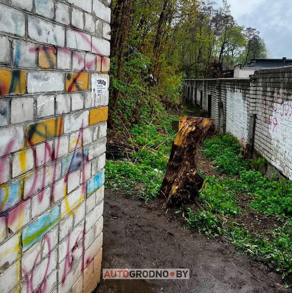 Автомобиль скатился в кювет возле ТЦ Корона на Купалы