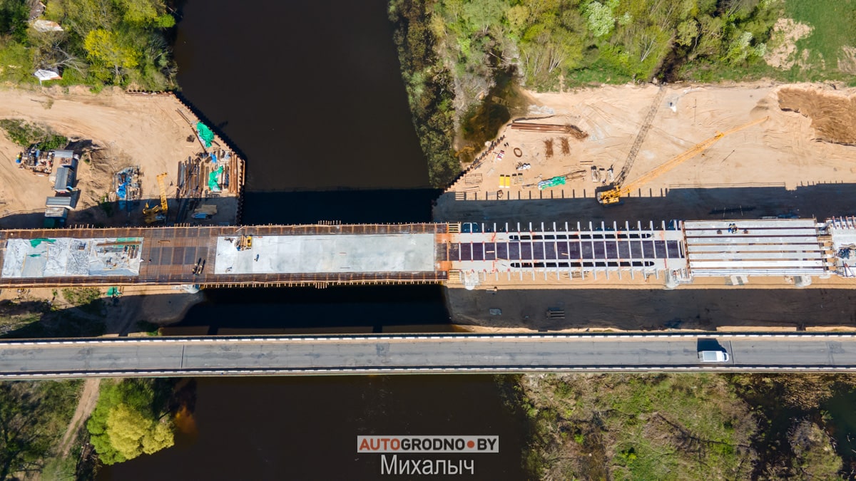 Стройка века – как строят новый мост через Неман в Белице. Между Лидой и Дятловом