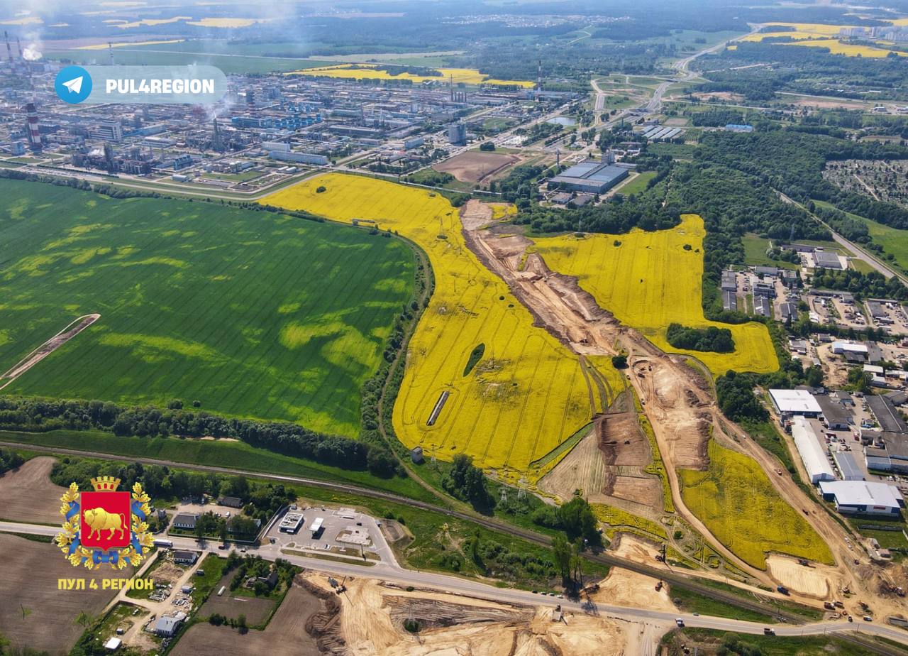 Строительство улицы Притыцкого в Гродно 2023