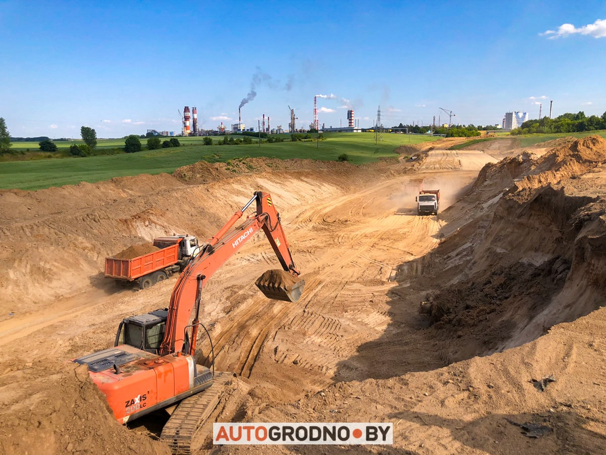 Как строят дорогу к АЗОТу 2023 - часть большого объездного кольца