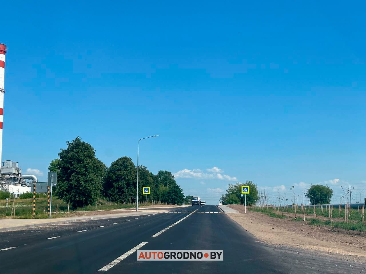 Скидельское шоссе в Гродно открыли для движения. Работы выполнили в 3 раза быстрее