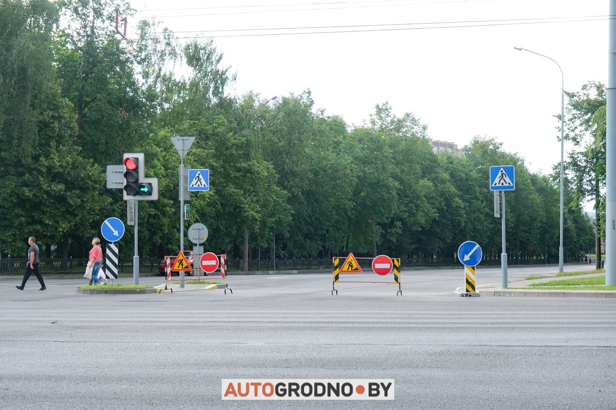 Проспект Строителей Гродно 2023 ремонт замена асфальта