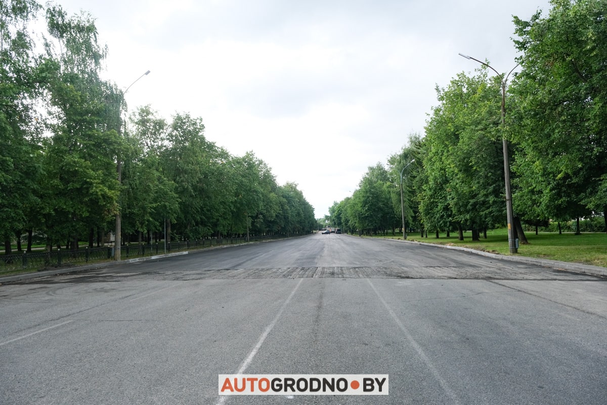 Проспект Строителей Гродно 2023 ремонт замена асфальта