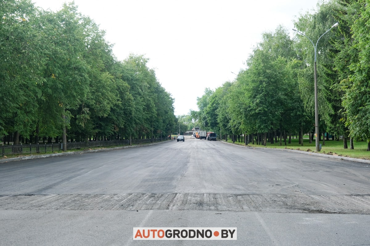 Проспект Строителей Гродно 2023 ремонт замена асфальта