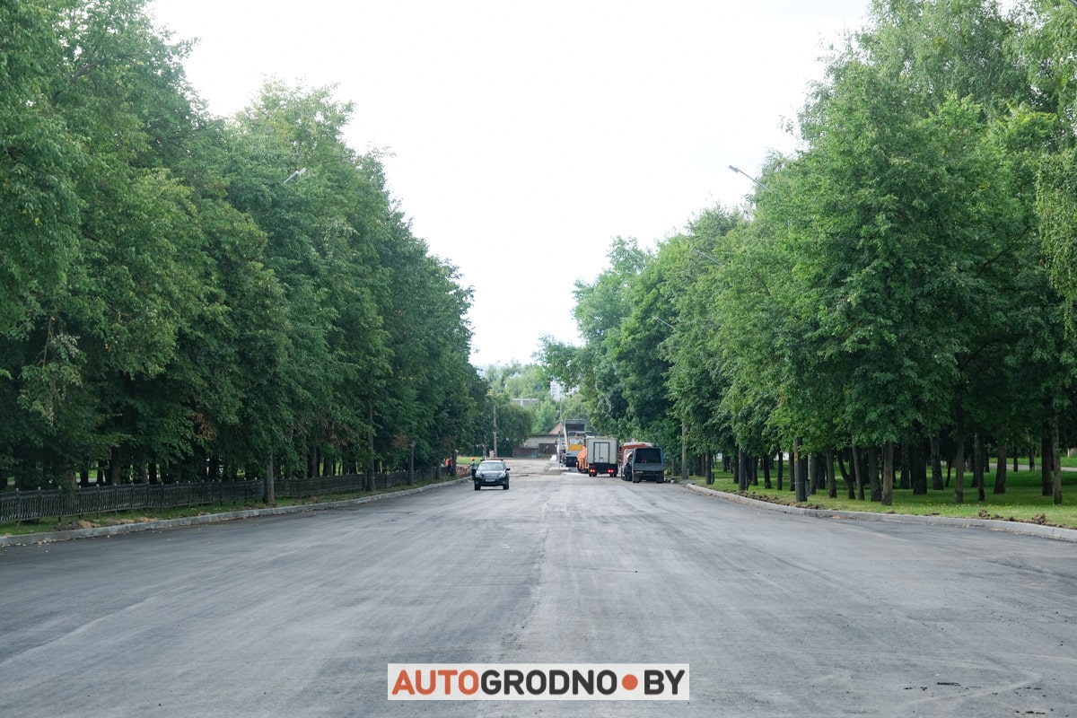 Проспект Строителей Гродно 2023 ремонт замена асфальта