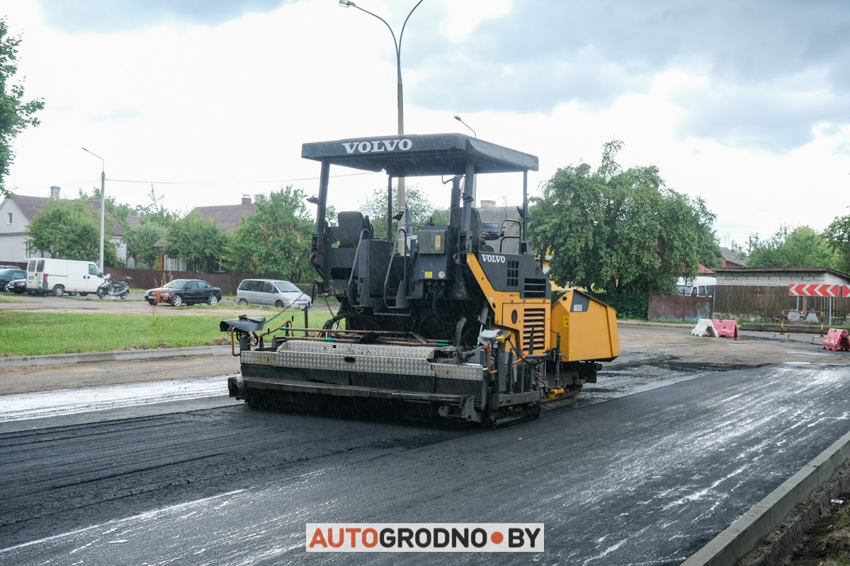 Проспект Строителей Гродно 2023 ремонт замена асфальта