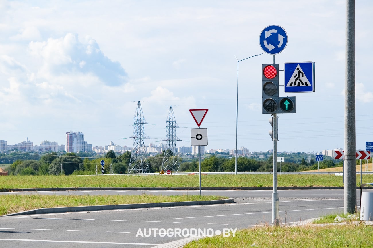 Кольцо Заболоть Гродно светофоры
