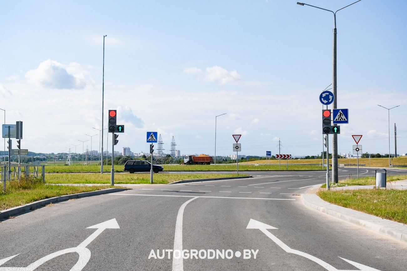 Кольцо Заболоть Гродно светофоры