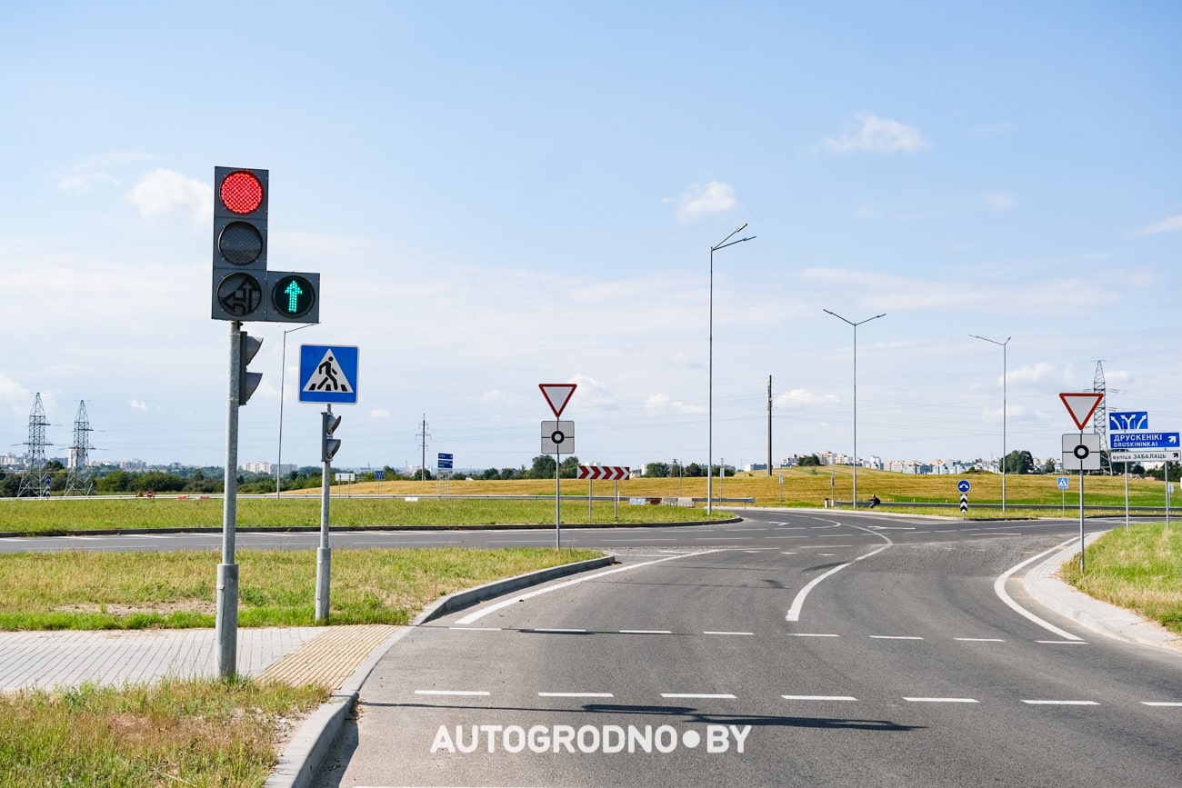 Кольцо Заболоть Гродно светофоры