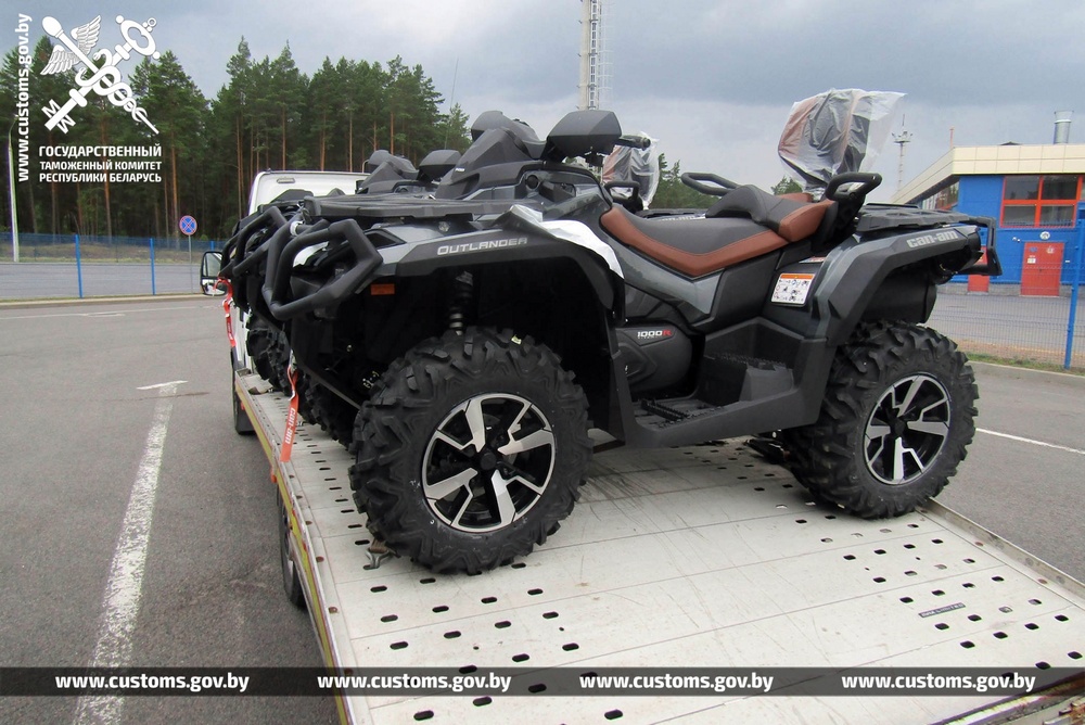 Гродненская таможня задержала квадроциклы. Перевозчик пошел на хитрость