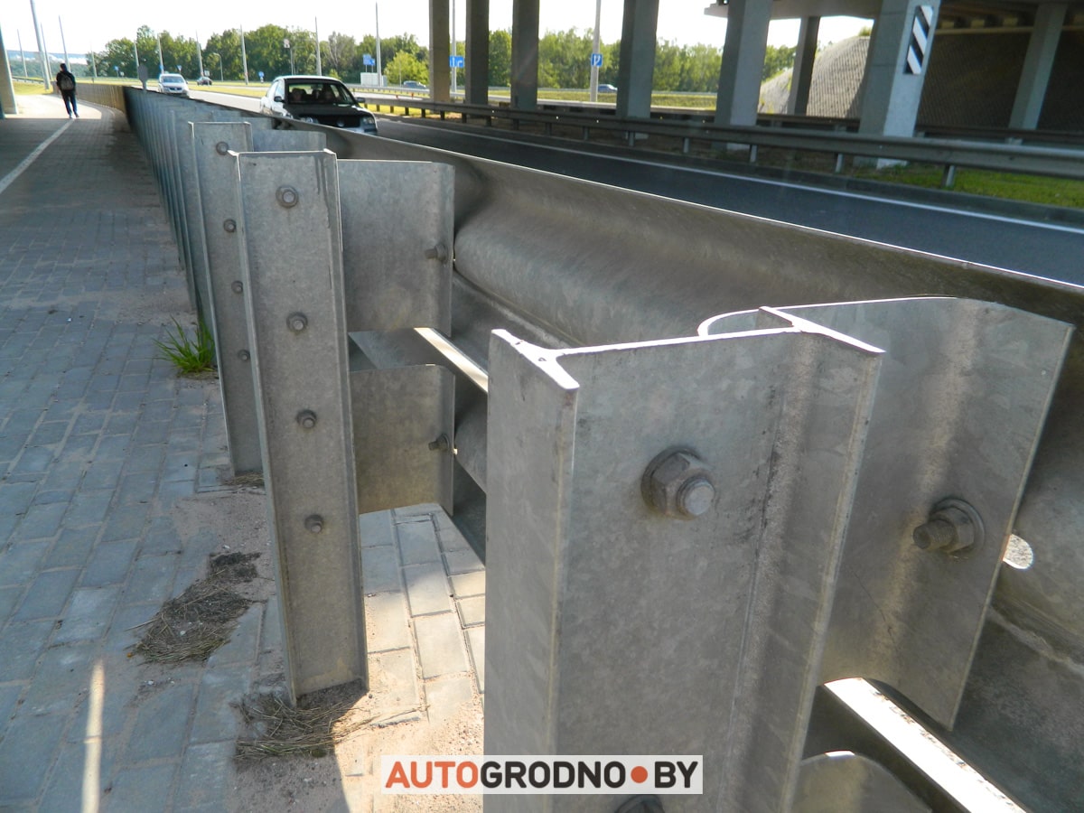 Опасная велодорожка в Гродно в сторону Восточного моста