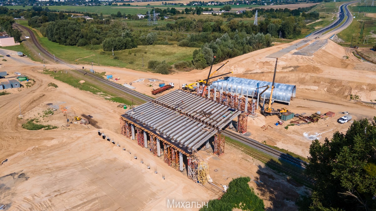 развязка у Озерского шоссе и азота фото видео с квадрокоптера сверху