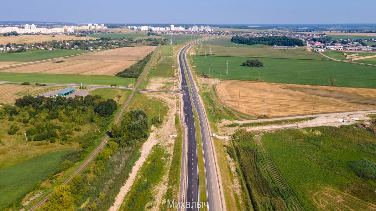 развязка у Озерского шоссе и азота фото видео с квадрокоптера сверху