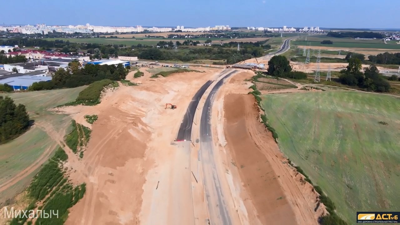 развязка у Озерского шоссе и азота фото видео с квадрокоптера сверху