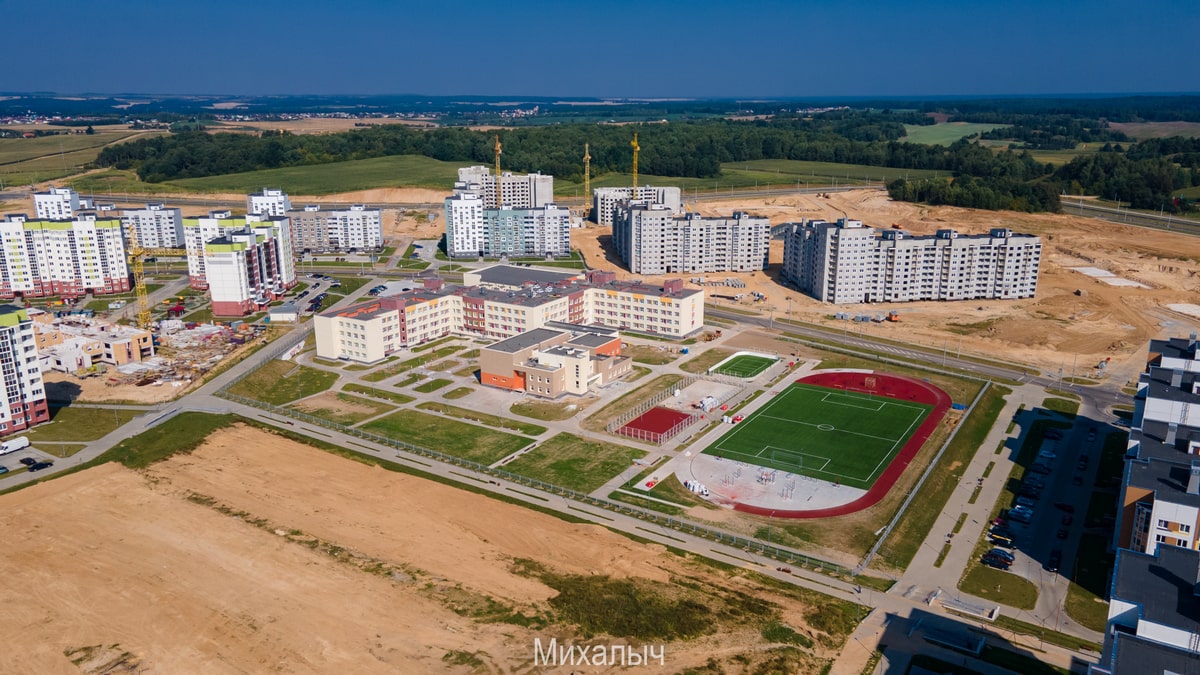 Что сейчас строят в Гродно? Смотрим с неба на основные стройки города