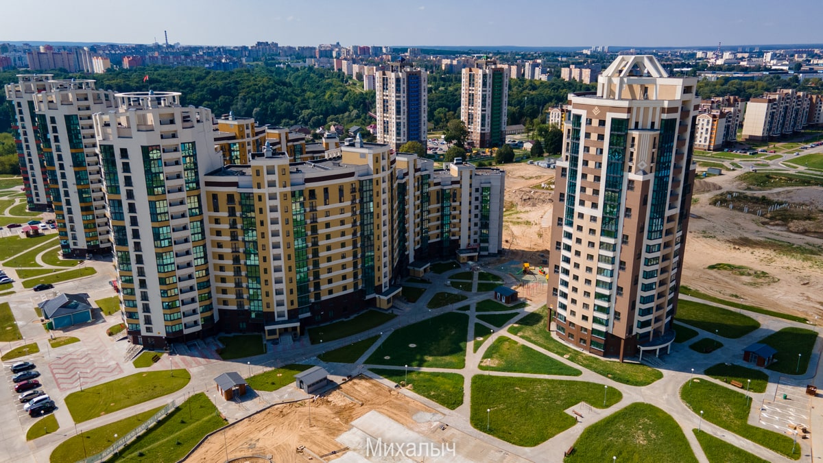 Что сейчас строят в Гродно? Смотрим с неба на основные стройки города