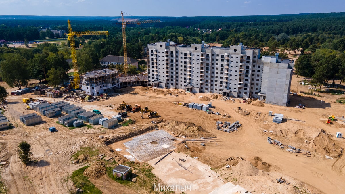 Что сейчас строят в Гродно? Смотрим с неба на основные стройки города