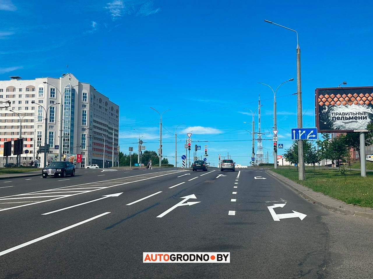 Пока вы спали: за ночь на кольце Дзержинского в Гродно изменили разметку. Как теперь ехать?