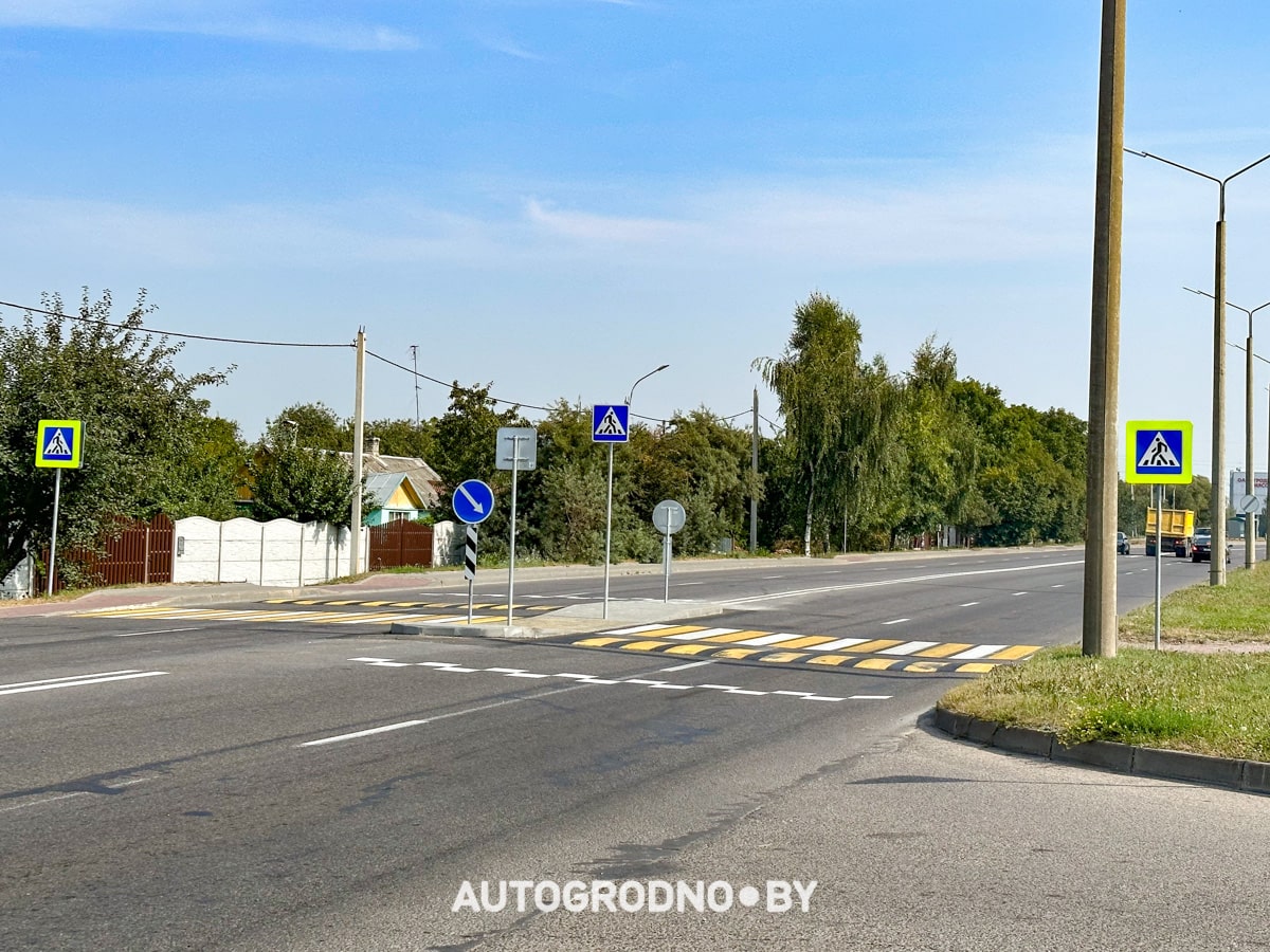 В Гродно установили новые лежачие полицейские