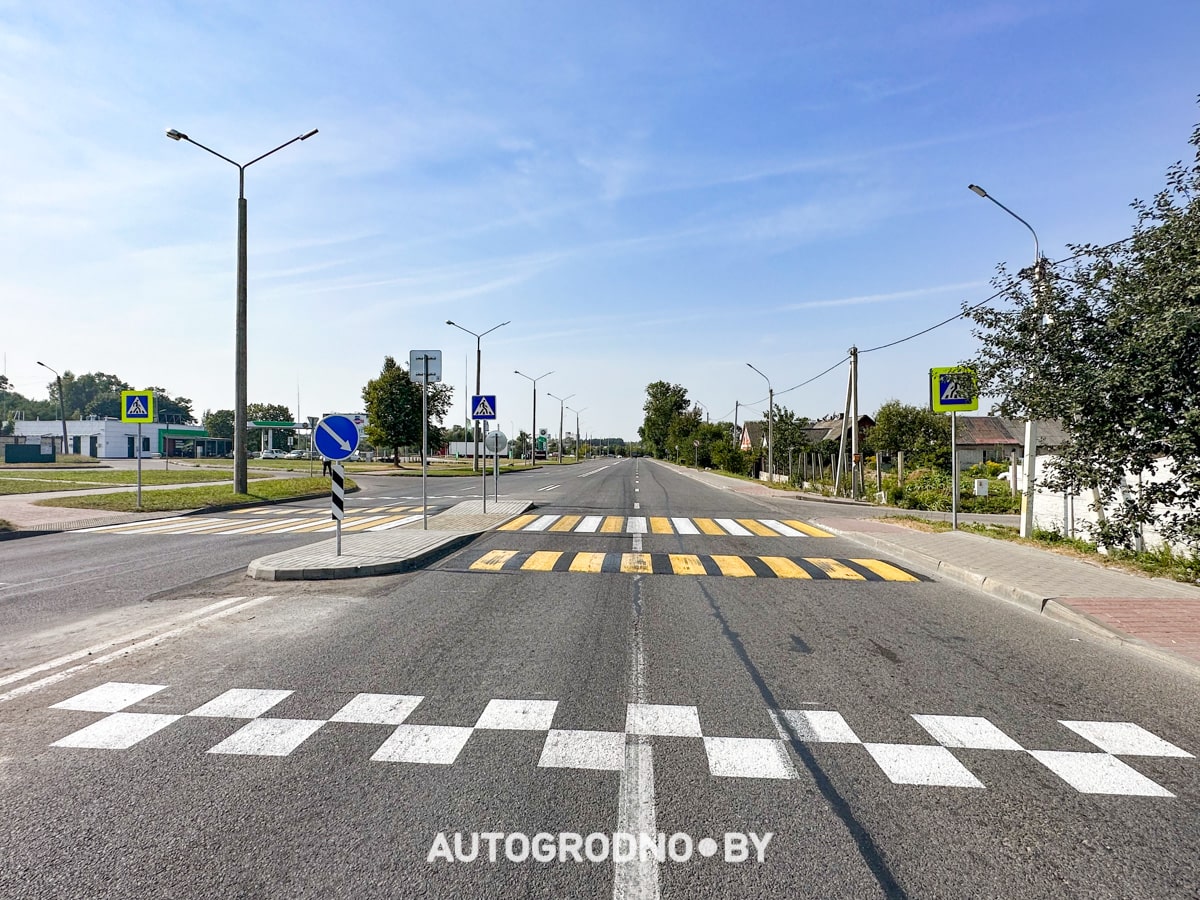 В Гродно установили новые лежачие полицейские