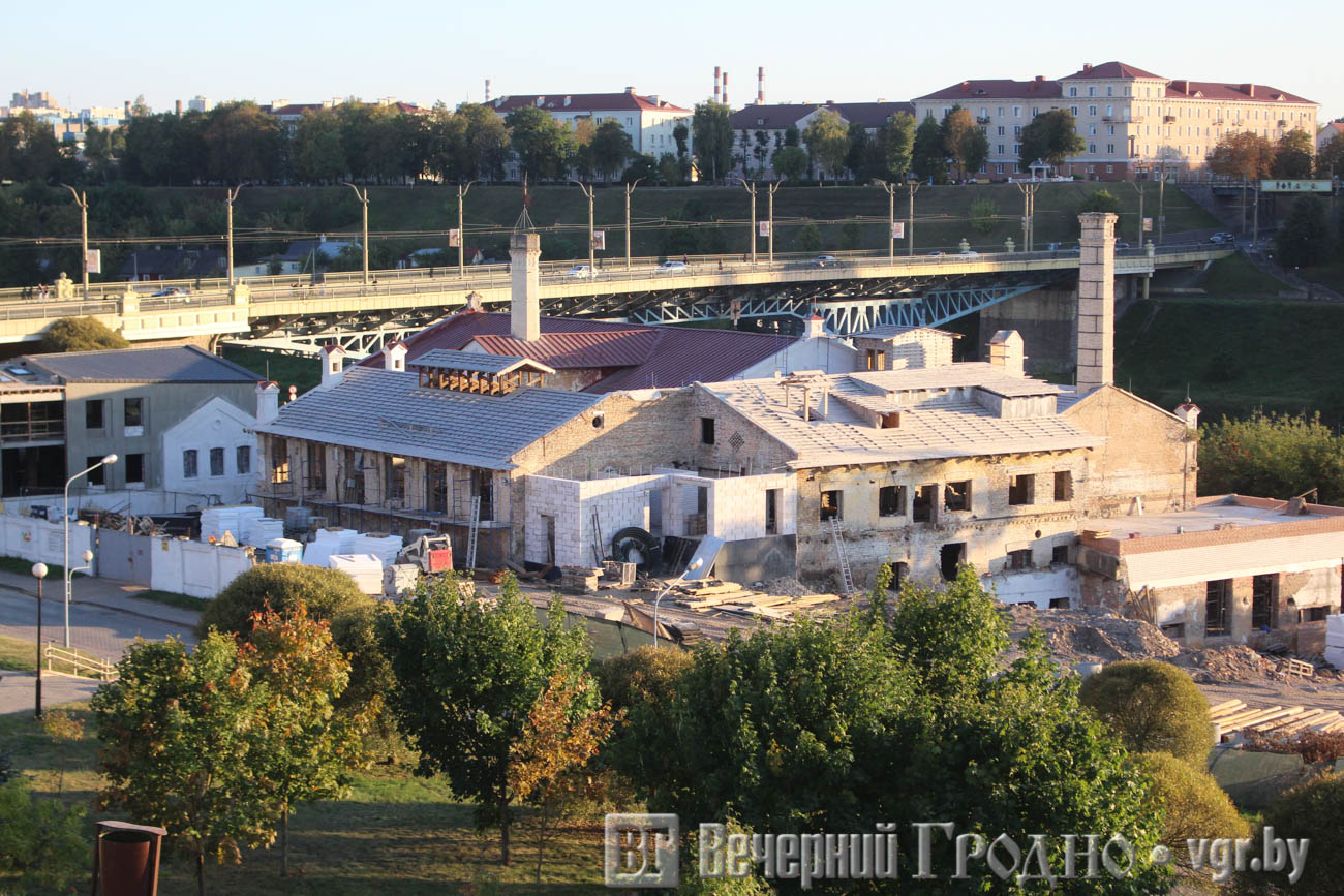 Фотофакт: как выглядят здания бывшего пивзавода Гродно во время реконструкции