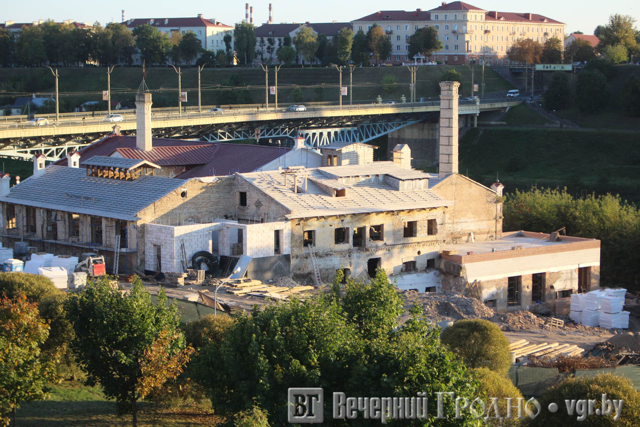 Фотофакт: как выглядят здания бывшего пивзавода Гродно во время реконструкции