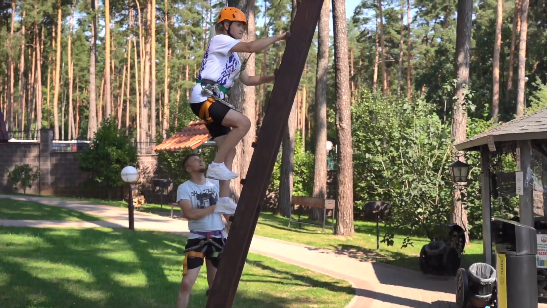 Тарзанка через Неман в Гродно - база отдыха Привал