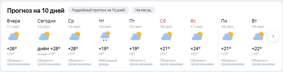 yandex pogoda