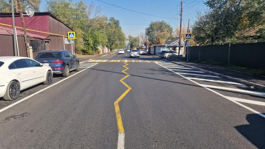 Необычная кривая разметка на дороге ПДД