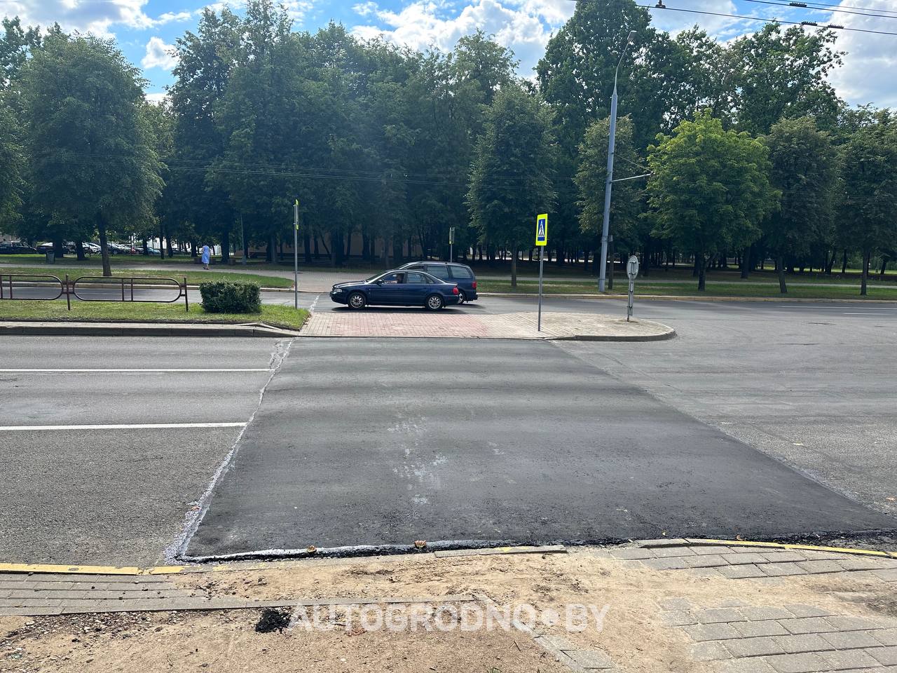 Лежачие полицейские в Гродно на улице Горького