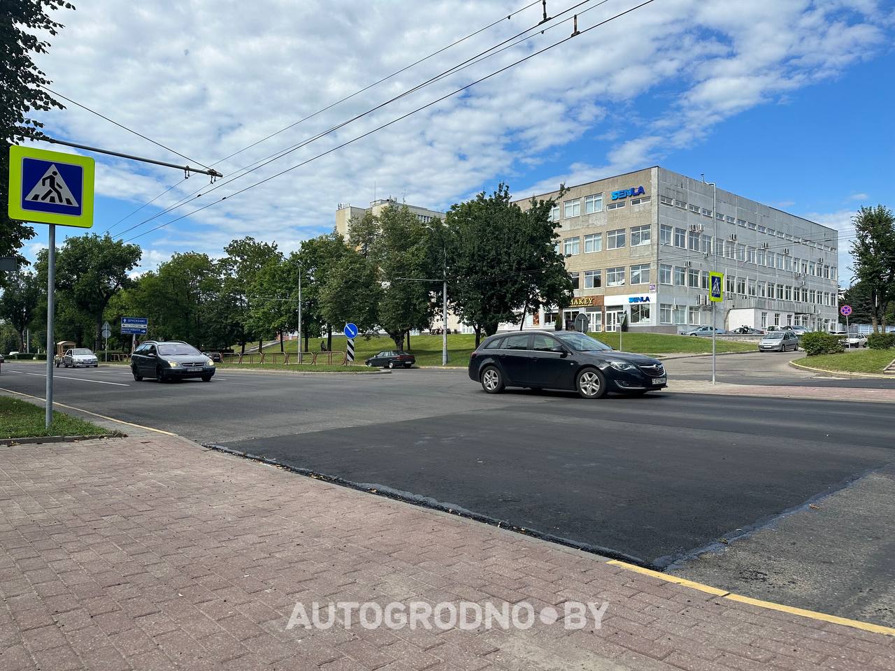 Лежачие полицейские в Гродно на улице Горького