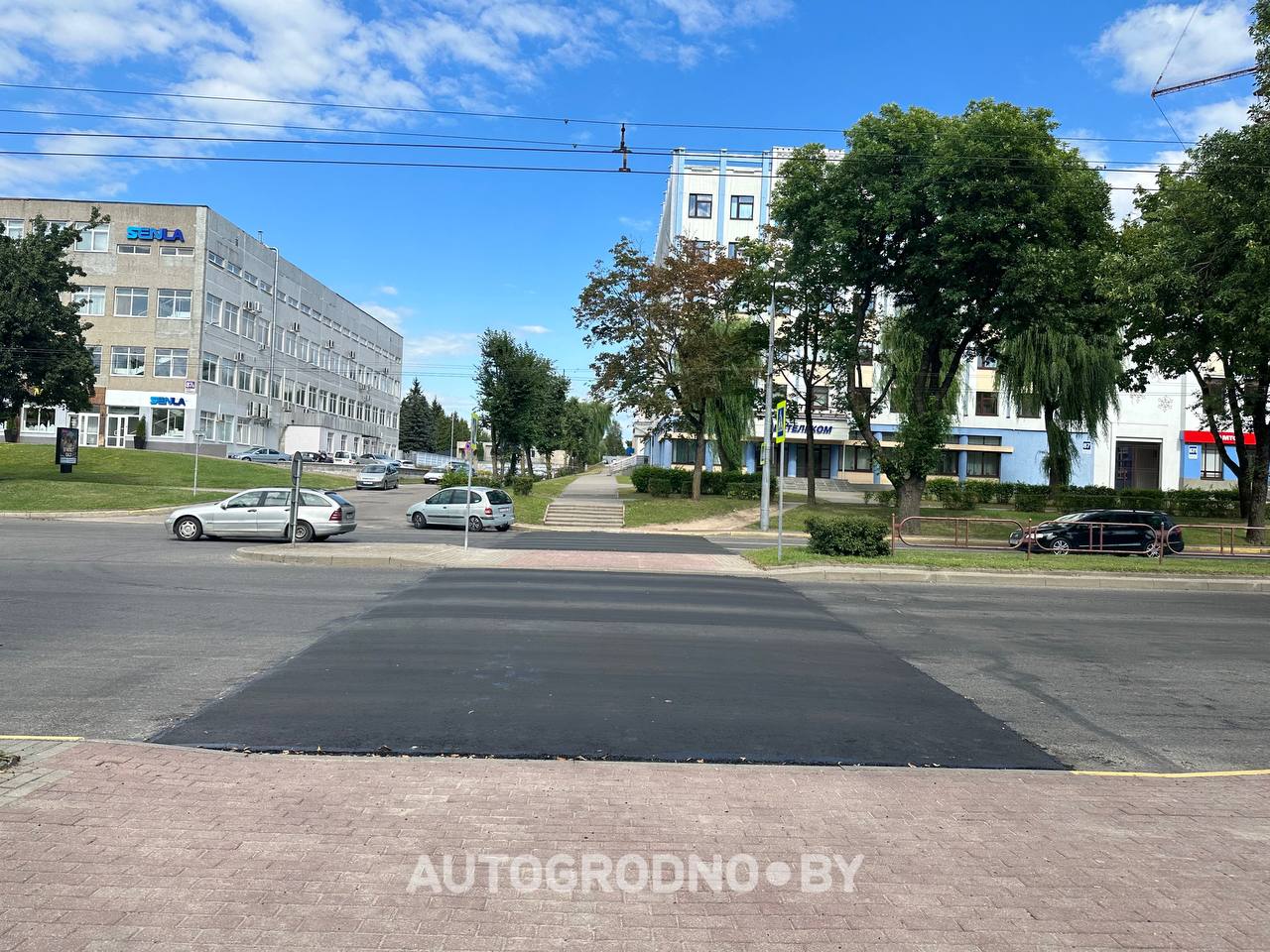 Лежачие полицейские в Гродно на улице Горького