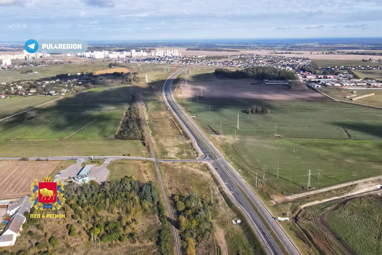 Готовят к открытию: развязку у Озерского шоссе засняли с неба