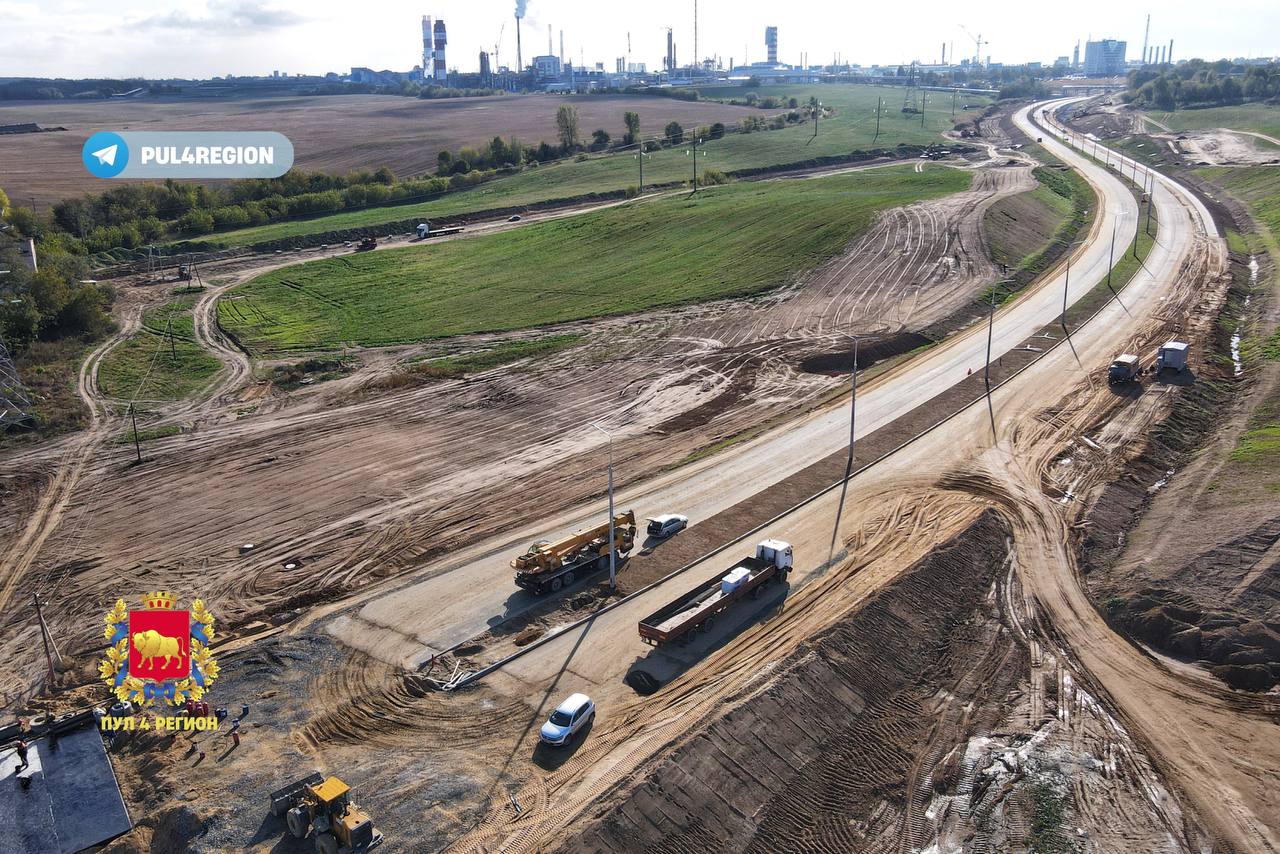 Готовят к открытию: развязку у Озерского шоссе засняли с неба