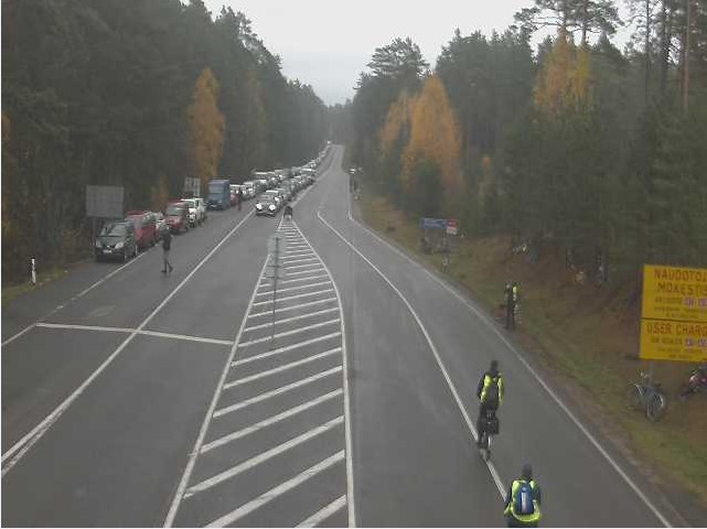 Изменения на литовской границе: теперь велосипедисты стоят в общей очереди
