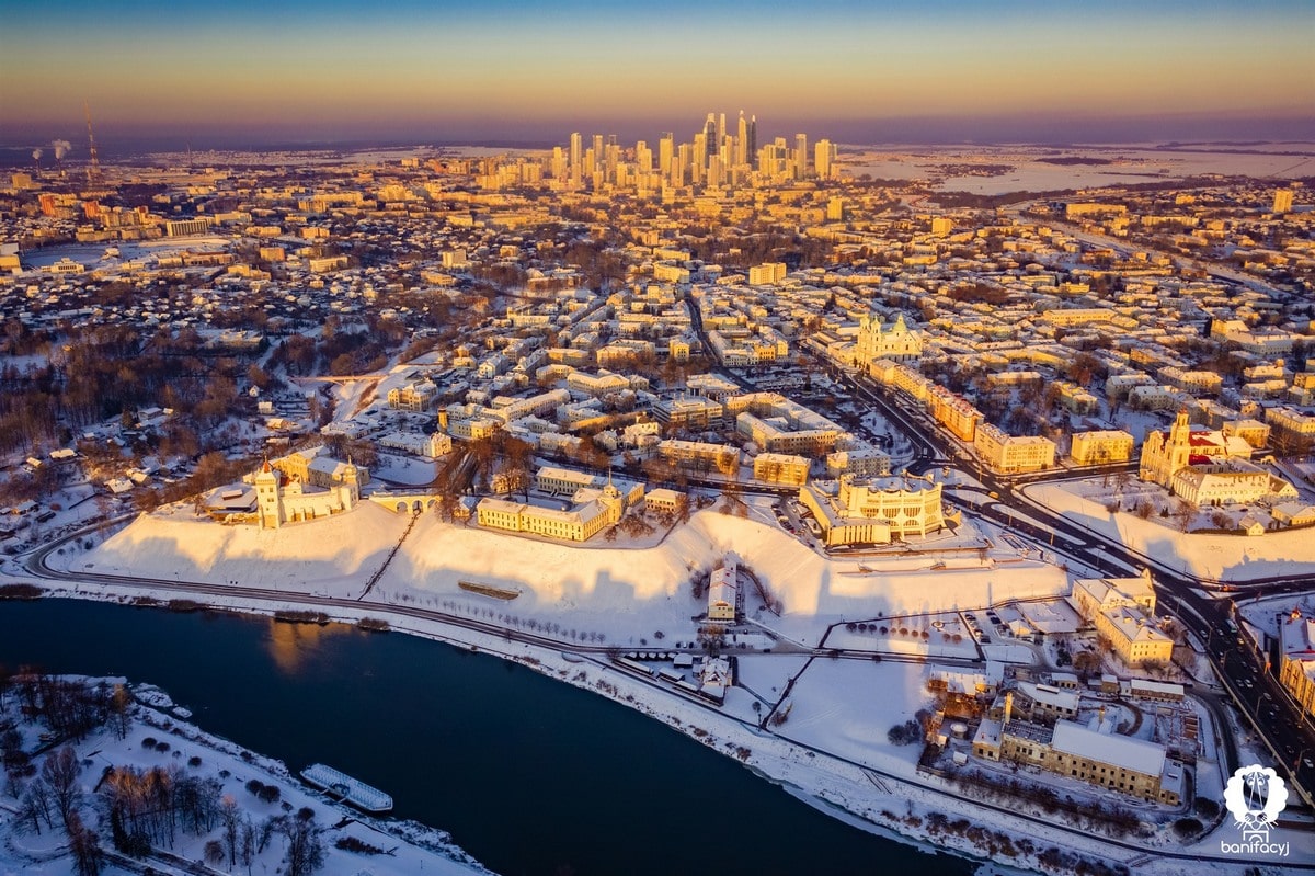 Гродно через нейросеть и искусственный интеллект