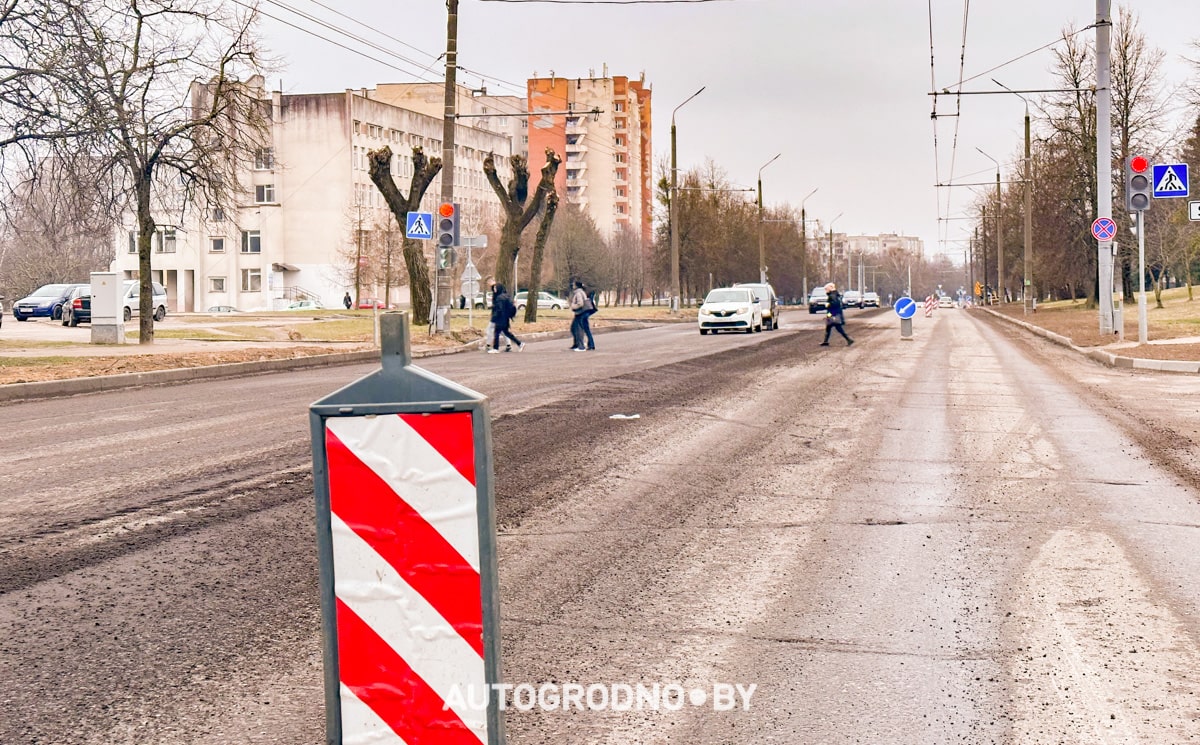 В Гродно начинает сезон ремонта дорог. Первая улица в списке дорожников: Врублевского