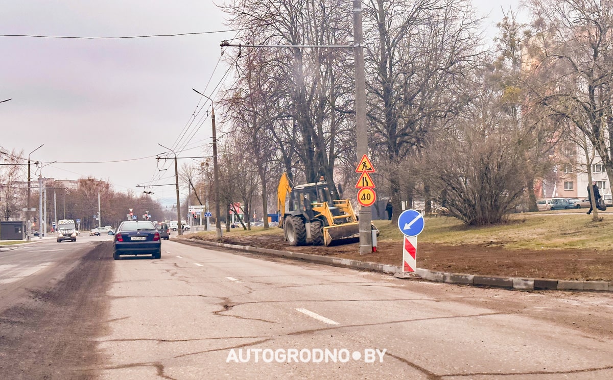 В Гродно начинает сезон ремонта дорог. Первая улица в списке дорожников: Врублевского
