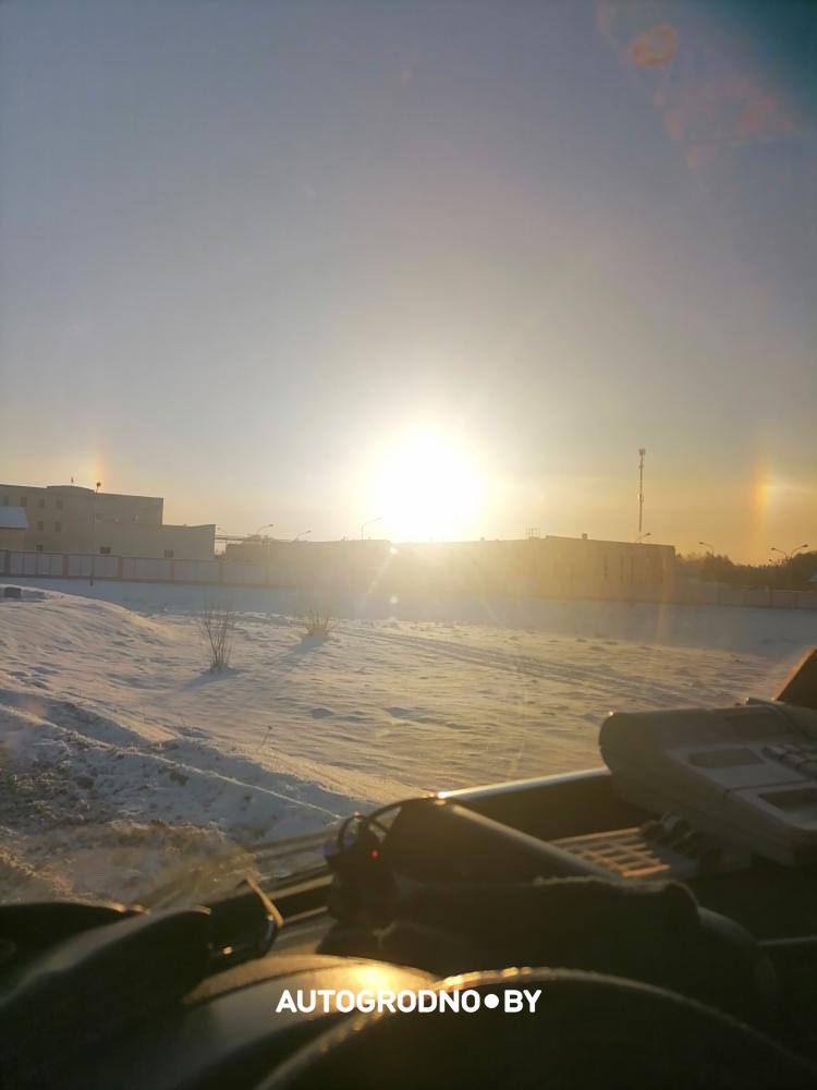 Жители Гродно вновь наблюдают редкое явление – солнечное гало