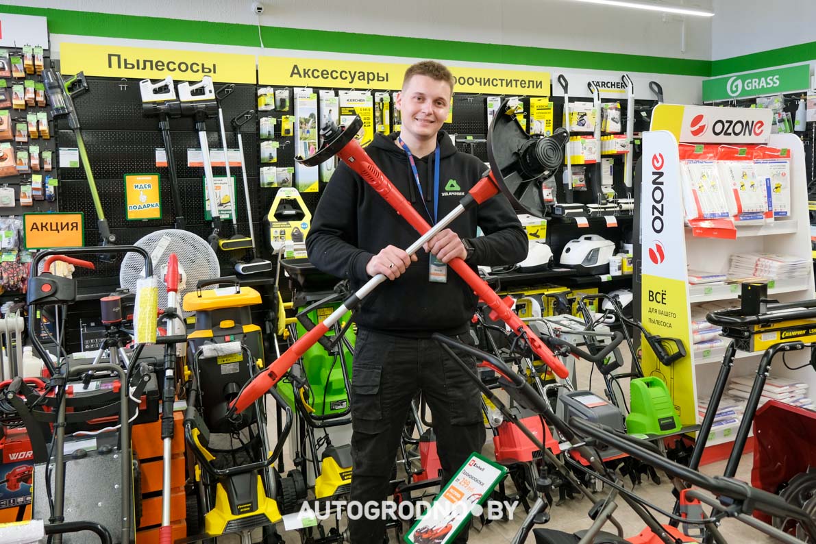 Магазин удачник в Гродно - газонокосилки